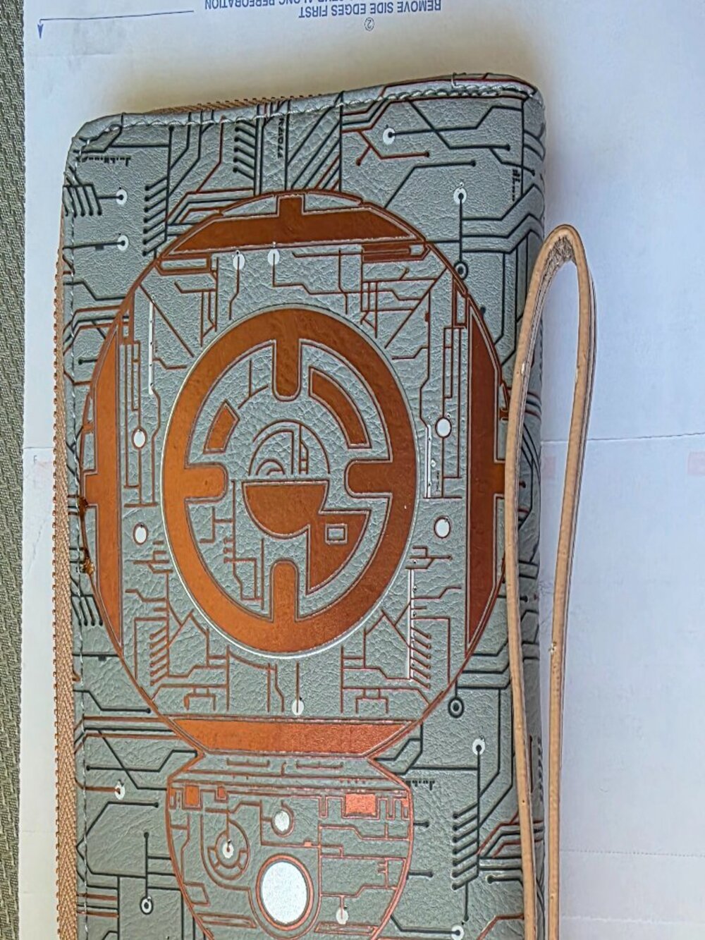 Disney Star Wars Galaxy's Edge BB-8/R2-D2 Light Up Wallet